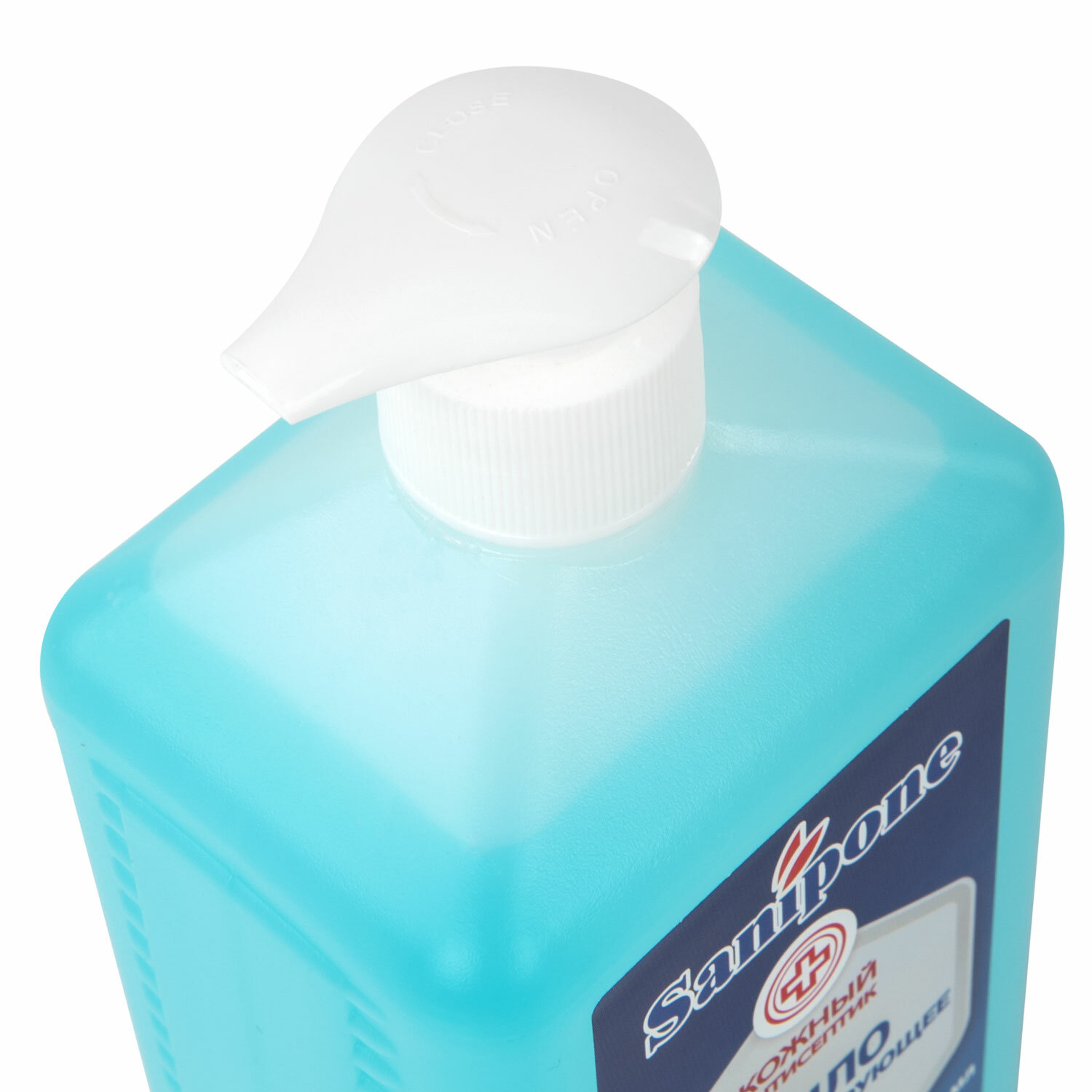 МЫЛО жидкое дезинфицирующее с дозатором 1 л Extra SANIPONE — фото 2