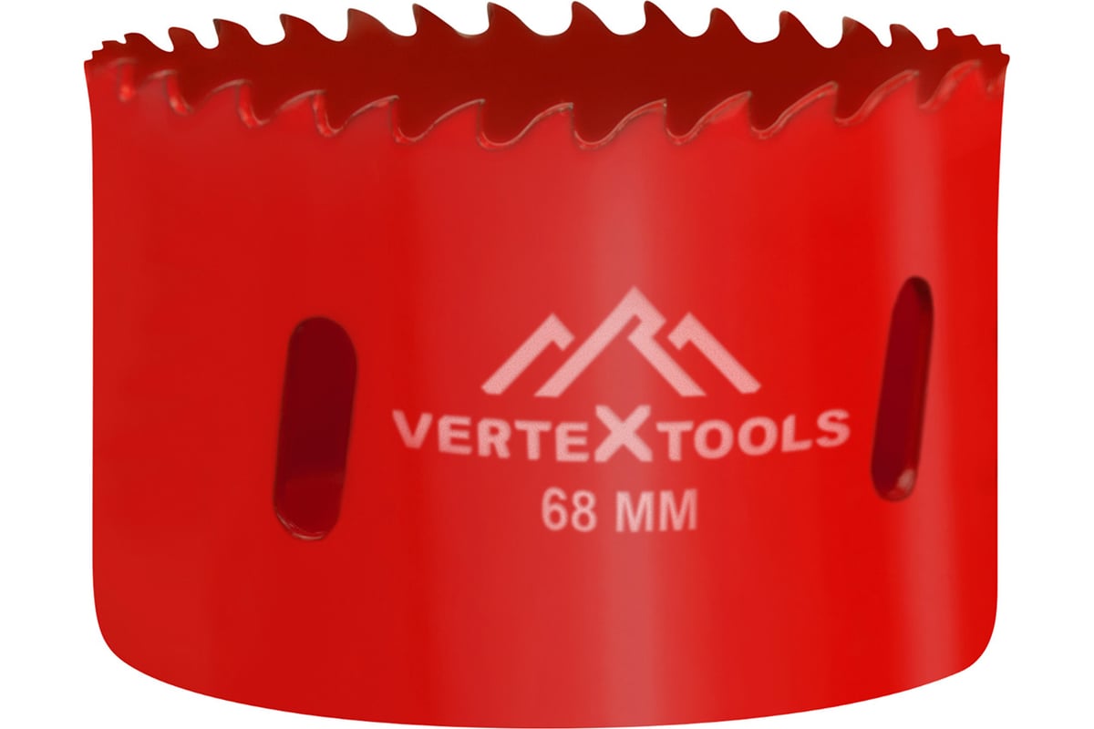 КОРОНКА биметаллическая 68х38 мм универсальная 5/8" VERTEXTOOLS