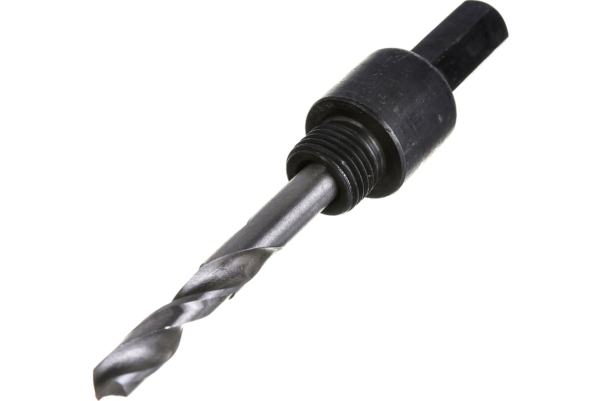 АДАПТЕР для коронок биметаллических 16-32 мм с центрирующим сверлом HEX 1/2" VERTEXTOOLS