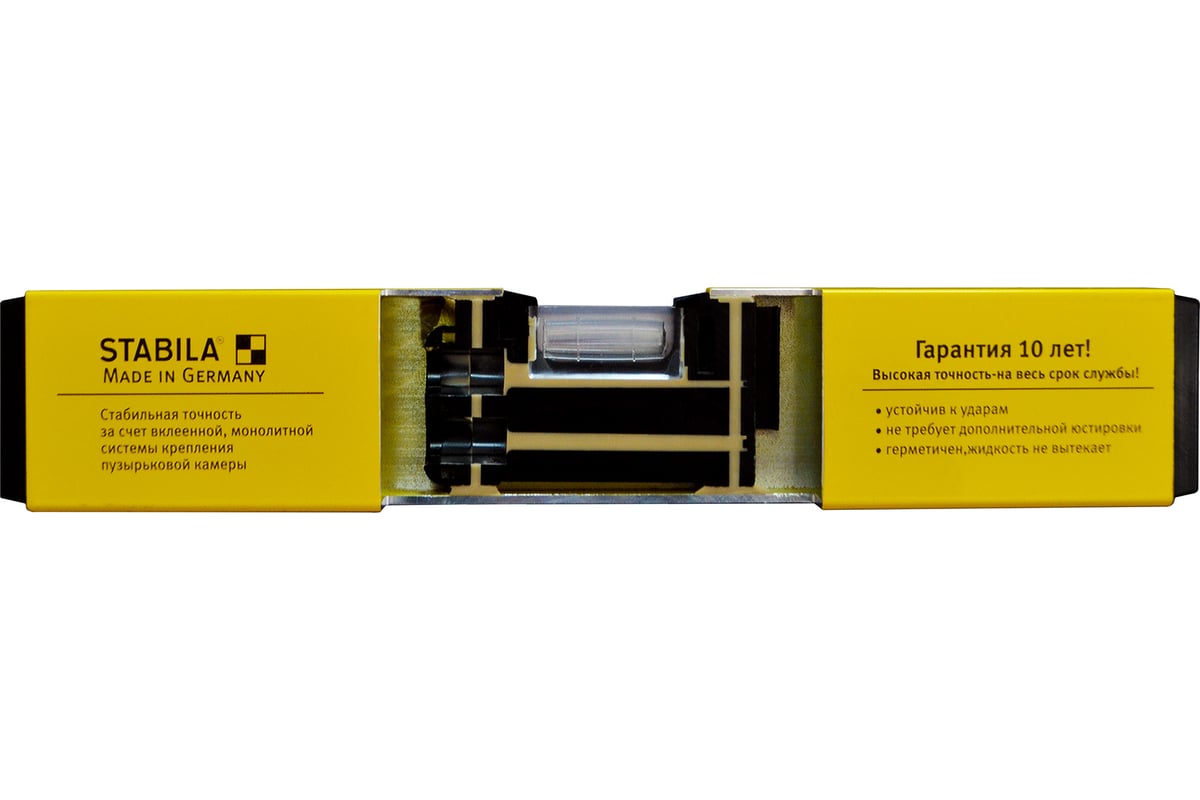 УРОВЕНЬ строительный 1000 мм 2 глазка тип 70 STABILA — фото 3