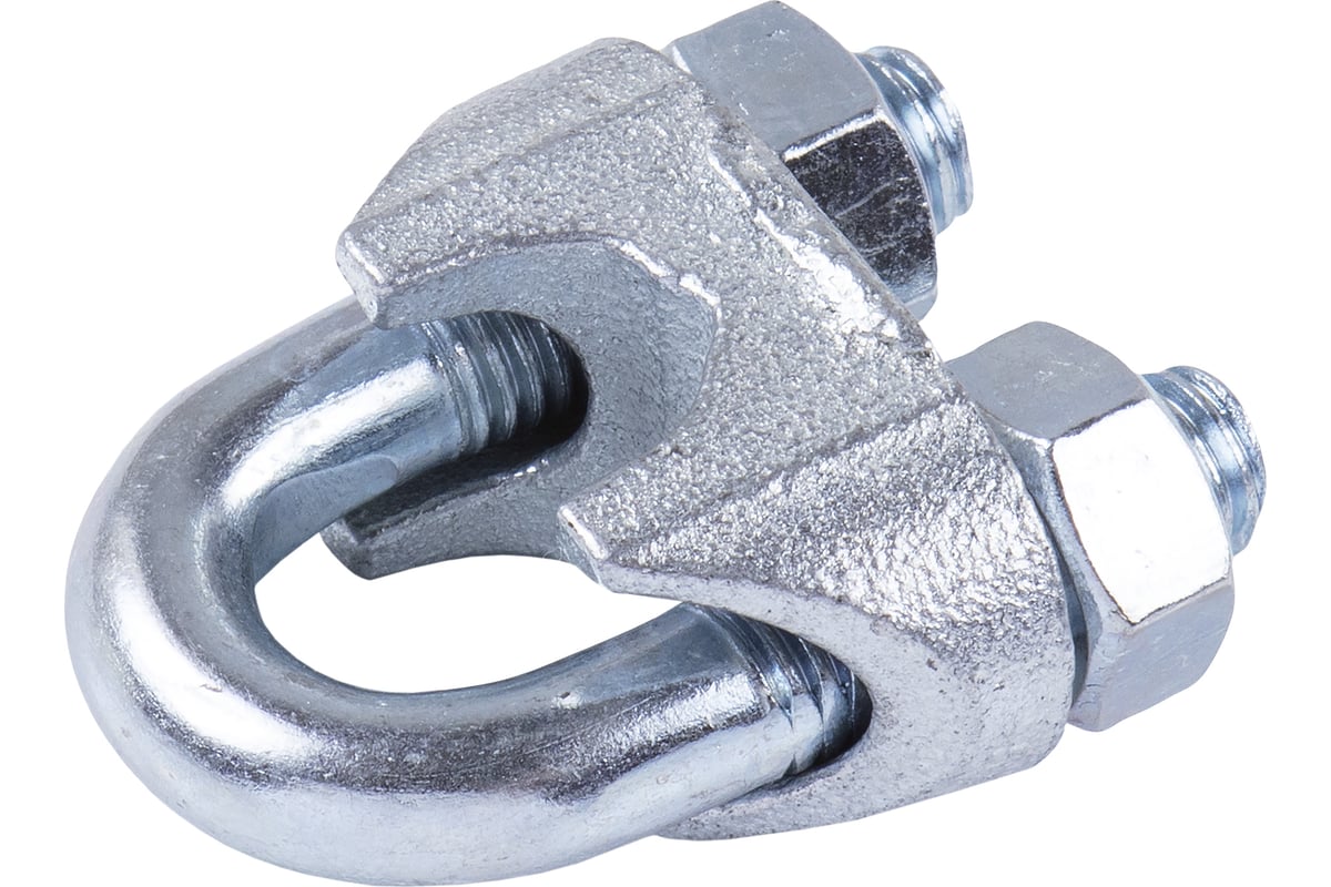 ЗАЖИМ троса DIN 741 6 мм оцинкованная сталь