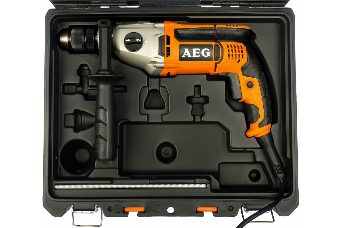 ДРЕЛЬ сетевая 1100 Вт 57000 уд/мин 3200 об/мин 13 мм ударная SB2E 1100RV AEG — фото 6