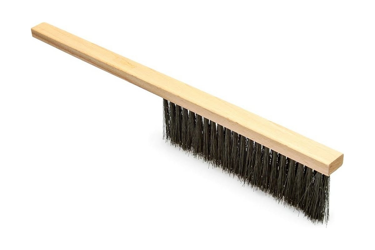 ЩЕТКА-сметка 450 мм средняя синтетическая щетина 3-рядная дерево