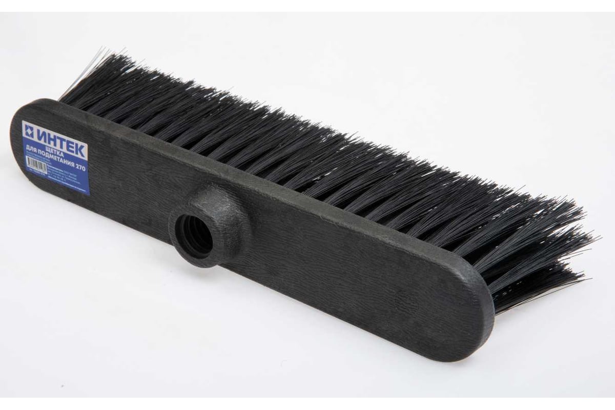 ШВАБРА 270 мм искусственная щетина пластик без рукоятки ИНТЕК
