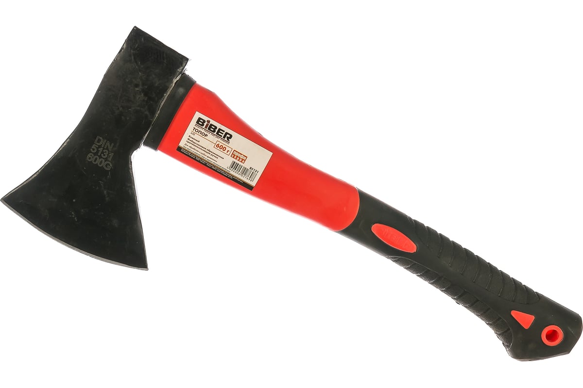 ТОПОР 600 г кованый фибергласовая рукоятка Профи BIBER